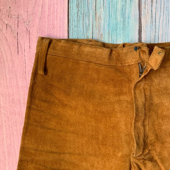Awesome vintage suede leather flare pants - Picture 8 of 12
